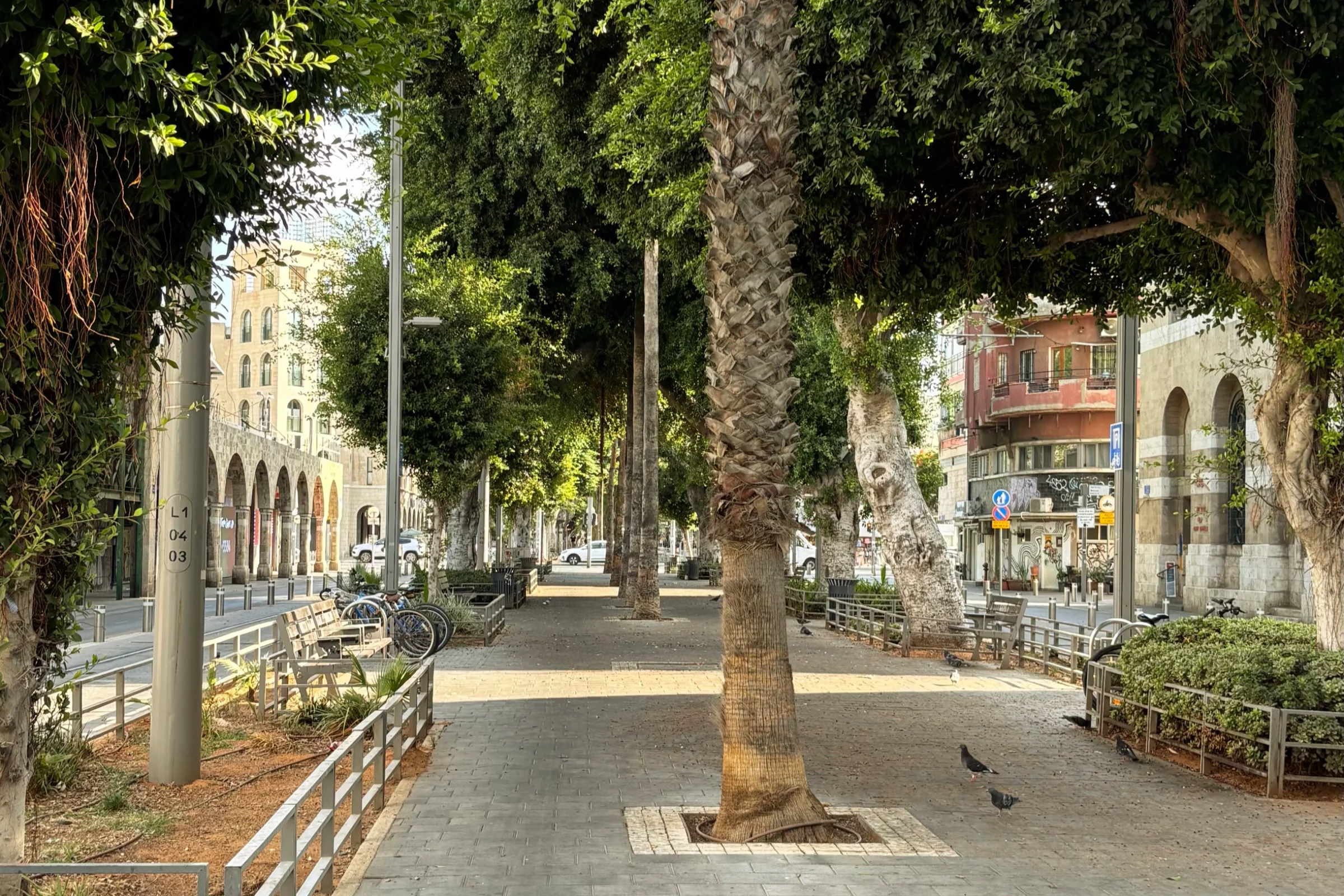 שדרות ירולים, עם מסילת רכבת הקבלה החדשה